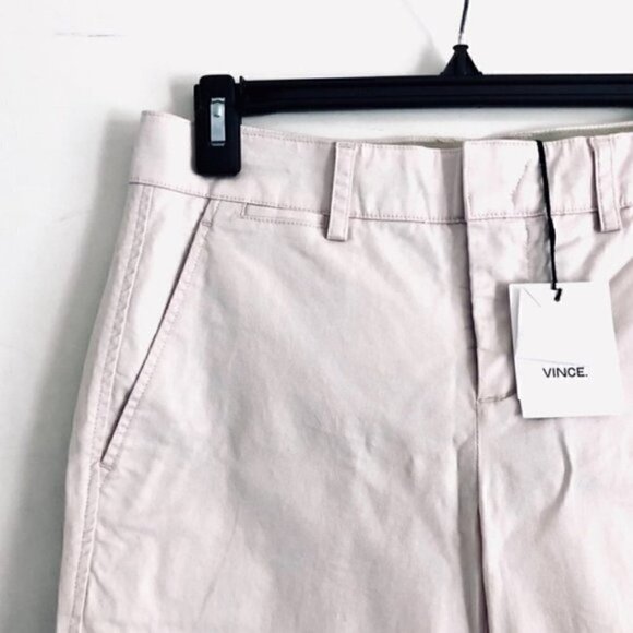 vince Boyfriend Trouser Pants 2 NWT Twill New Buff Neutral Minimalist Slouchy - Picture 6 of 11